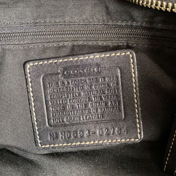 COACH Hampton Bag. Black Leather. - Picture 5 of 7